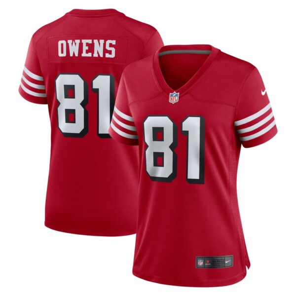 Women's San Francisco 49ers Terrell Owens Nike Scarlet Alternate Game Jersey