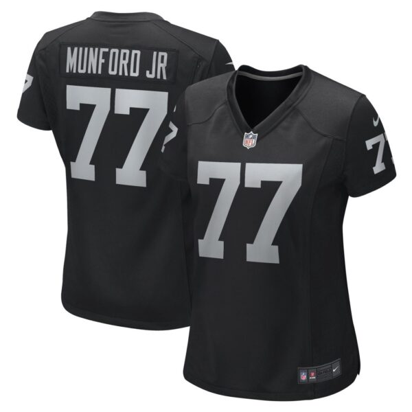 Women's Las Vegas Raiders Thayer Munford Jr. Nike Black Game Player Jersey