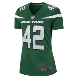 Women's New York Jets Thomas Hennessy Nike Gotham Green Game Jersey