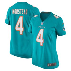 Women's Miami Dolphins Thomas Morstead Nike Aqua Game Jersey