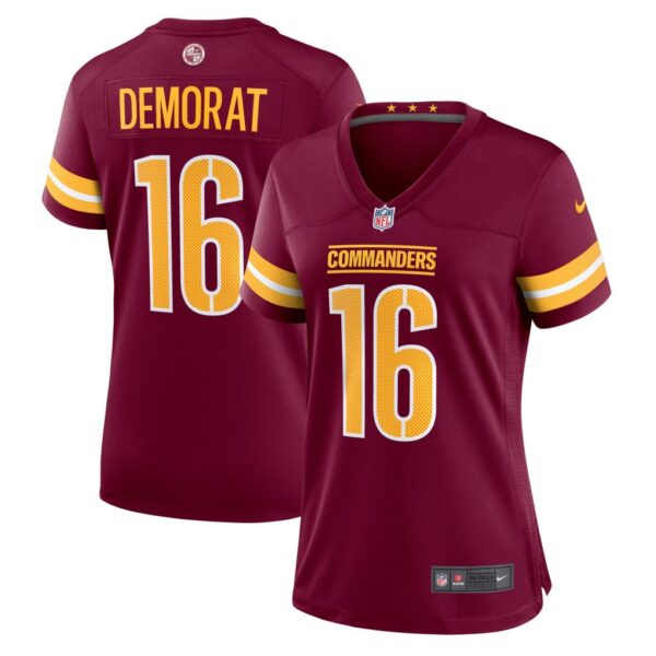 Women's Washington Commanders Tim Demorat Nike Burgundy Team Game Jersey