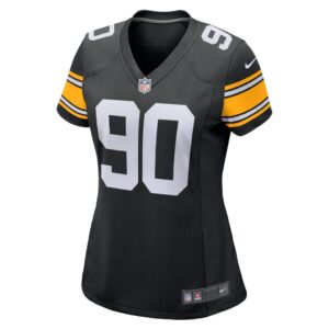 Women's Pittsburgh Steelers T.J. Watt Nike Black Alternate Game Jersey