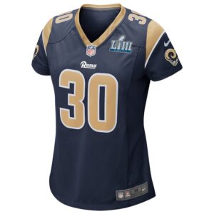 Women's Los Angeles Rams Todd Gurley II Nike Navy Super Bowl LIII Bound Game Jersey