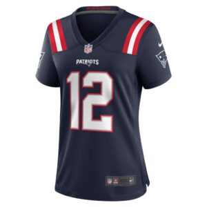 Women's New England Patriots Tom Brady Nike Navy Retired Game Jersey