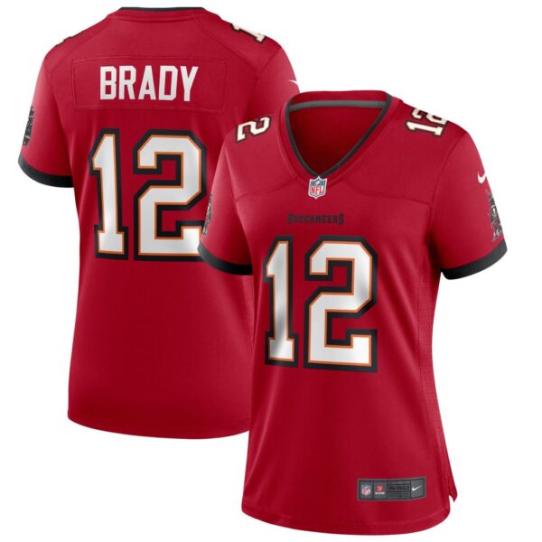 Women's Nike Tom Brady Red Tampa Bay Buccaneers Game Jersey