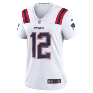 Women's New England Patriots Tom Brady Nike White Retired Game Jersey