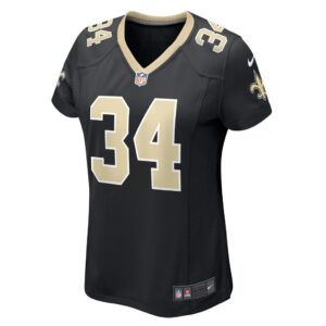 Women's New Orleans Saints Tony Jones Jr. Nike Black Player Game Jersey