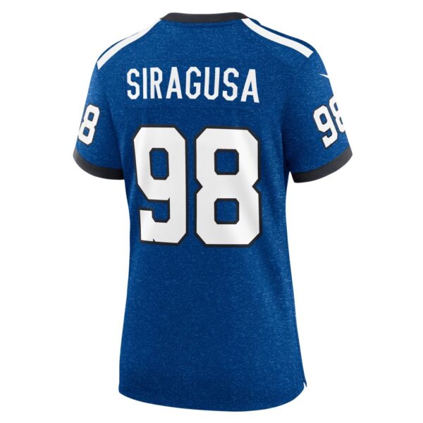 Tony Siragusa Indianapolis Colts Nike Women's Indiana Nights Alternate Game Jersey - Royal