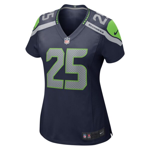 Women's Seattle Seahawks Travis Homer Nike College Navy Game Jersey