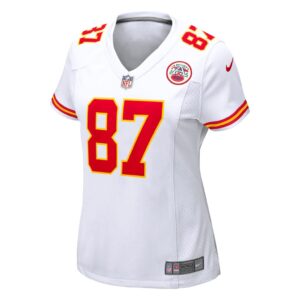 Women's Kansas City Chiefs Travis Kelce Nike White Game Jersey