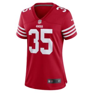 Women's San Francisco 49ers Tre Swilling Nike Scarlet Team Game Jersey