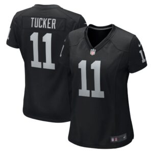 Tre Tucker Las Vegas Raiders Nike Women's Team Game Jersey - Black