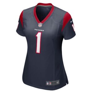 Women's Houston Texans Tremon Smith Nike Navy Team Game Player Jersey