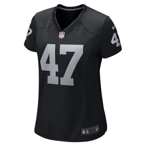 Women's Las Vegas Raiders Trent Sieg Nike Black Game Jersey