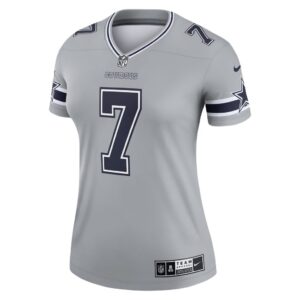 Women's Dallas Cowboys Trevon Diggs Nike Silver Inverted Legend Jersey