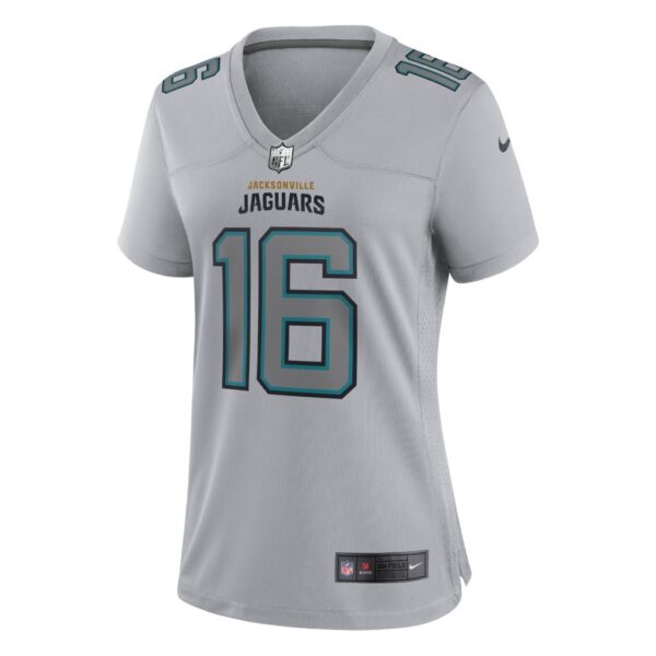 Women's Jacksonville Jaguars Trevor Lawrence Nike Gray Atmosphere Fashion Game Jersey