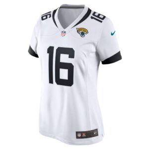 Women's Jacksonville Jaguars Trevor Lawrence Nike White 2021 NFL Draft First Round Pick Game Jersey