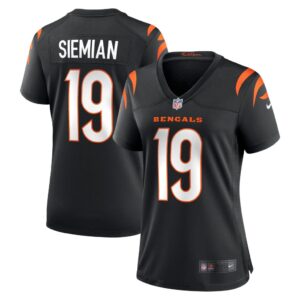 Women's Cincinnati Bengals Trevor Siemian Nike Black Team Game Jersey