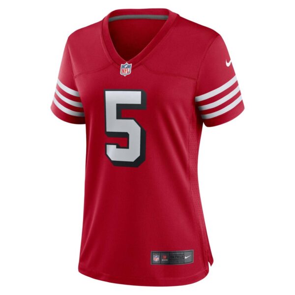 Women's San Francisco 49ers Trey Lance Nike Scarlet Alternate Game Player Jersey