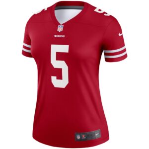 Women's San Francisco 49ers Trey Lance Nike Scarlet Legend Player Jersey