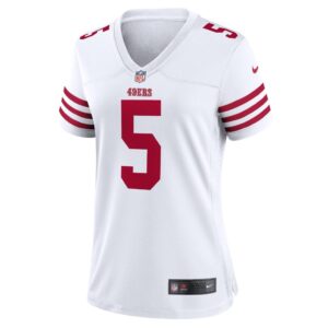 Women's San Francisco 49ers Trey Lance Nike White Player Game Jersey