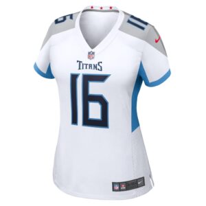 Women's Tennessee Titans Treylon Burks Nike White Game Player Jersey