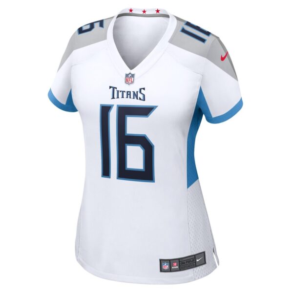 Women's Tennessee Titans Treylon Burks Nike White Game Player Jersey