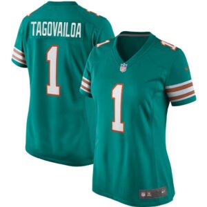 Women's Nike Tua Tagovailoa Aqua Miami Dolphins Alternate Game Jersey