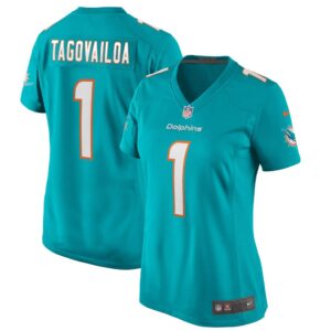 Women's Nike Tua Tagovailoa Aqua Miami Dolphins Game Jersey