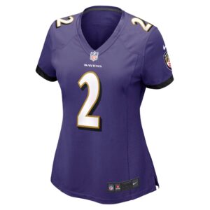 Women's Baltimore Ravens Tyler Huntley Nike Purple Game Jersey