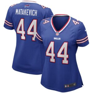 Women's Buffalo Bills Tyler Matakevich Nike Royal Player Game Jersey