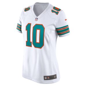 Women's Miami Dolphins Tyreek Hill Nike White Alternate Game Jersey