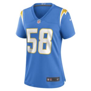 Women's Los Angeles Chargers Tyreek Maddox-Williams Nike Powder Blue Game Player Jersey