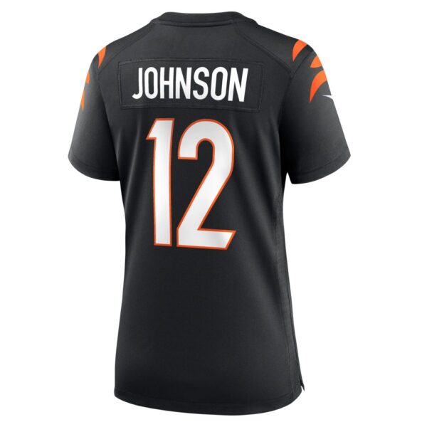 Women's Cincinnati Bengals Tyron Johnson Nike Black Home Game Player Jersey