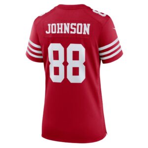 Women's San Francisco 49ers Tyron Johnson Nike Scarlet Team Game Jersey