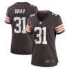 Vincent Gray Cleveland Browns Nike Women's Team Game Jersey - Brown