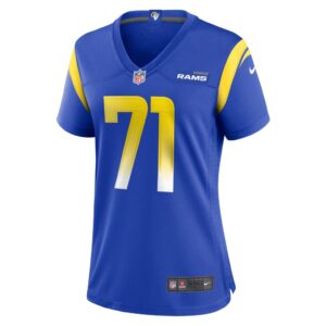 Women's Los Angeles Rams Warren McClendon Jr. Nike Royal Team Game Jersey