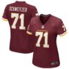 Women's Washington Football Team Wes Schweitzer Nike Burgundy Game Player Jersey