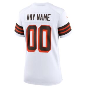 Cleveland Browns Nike Women's 1946 Collection Alternate Custom Jersey - White