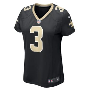 Women's New Orleans Saints Wil Lutz Nike Black Game Jersey