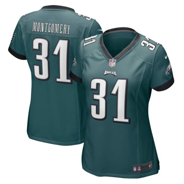 Women's Philadelphia Eagles Wilbert Montgomery Nike Midnight Green Retired Player Jersey