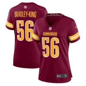 Women's Washington Commanders Will Bradley-King Nike Burgundy Game Player Jersey