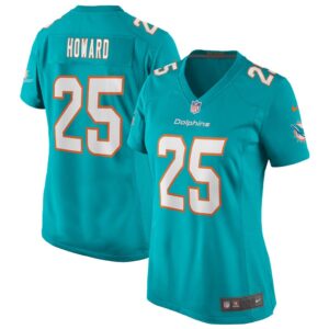 Women's Nike Xavien Howard Aqua Miami Dolphins Game Jersey