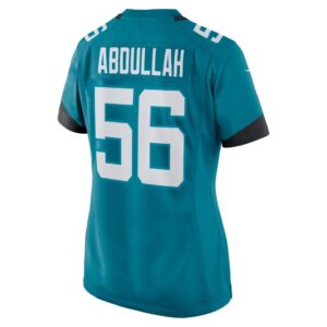 Yasir Abdullah Jacksonville Jaguars Nike Women's Team Game Jersey - Teal