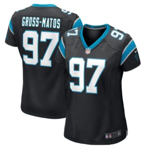 Women's Carolina Panthers Yetur Gross-Matos Nike Black Game Jersey