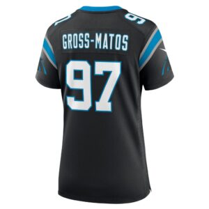 Women's Carolina Panthers Yetur Gross-Matos Nike Black Team Game Jersey