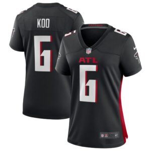 Women's Atlanta Falcons Younghoe Koo Nike Black Team Game Jersey