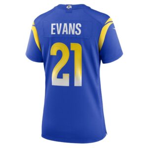 Women's Los Angeles Rams Zach Evans Nike Royal Home Game Jersey