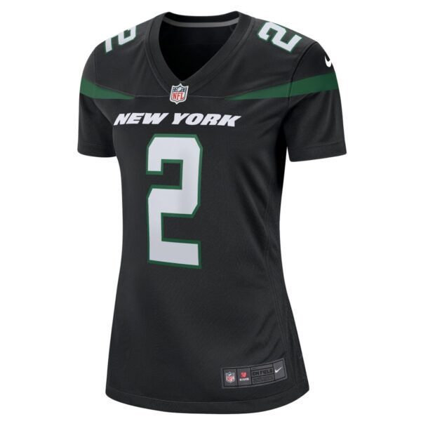 Women's Zach Wilson New York Jets Nike Black Alternate 2021 NFL Draft First Round Pick Game Jersey