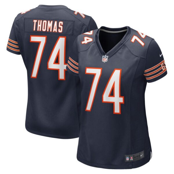 Women's Chicago Bears Zachary Thomas Nike Navy Game Player Jersey